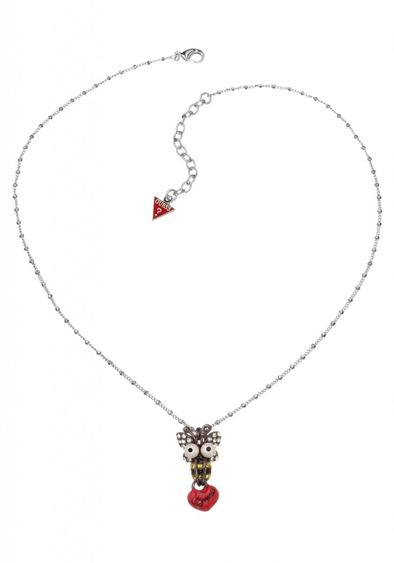 Women's stylish cute necklace with GUESS figurine