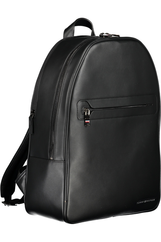 TOMMY HILFIGER MEN&#39;S BLACK BACKPACK