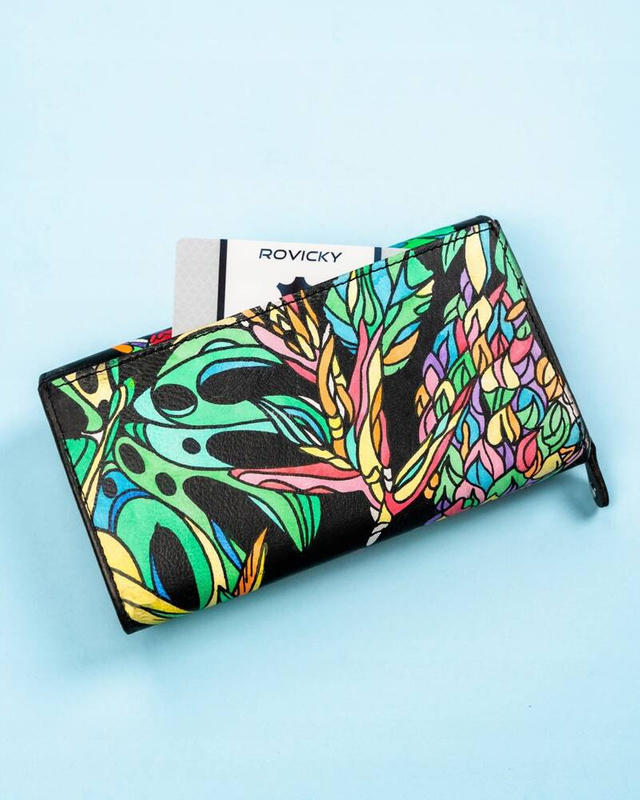 Leather wallet RFID ROVICKY R-N22-ART