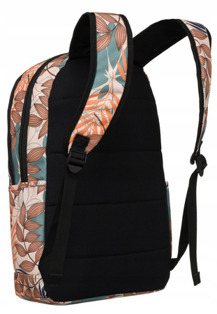 Large Sporty Backpack with Plant Motif Rovicky