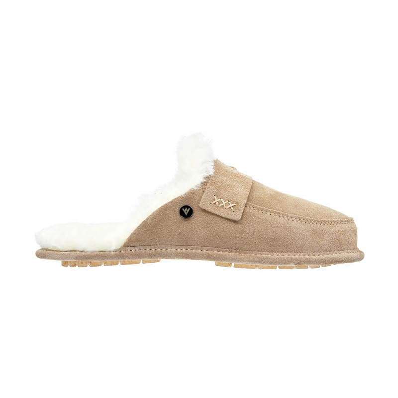 Women's sheepskin leather slippers