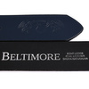 Beltimore leather men's belt navy blue wide E02 : Colors - navy blue, Strap size - r.110-125 cm