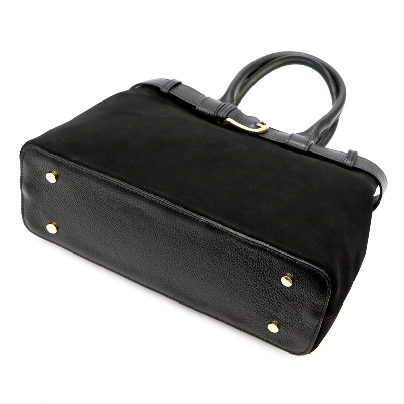 Women's leather briefcase with an attachable strap Luka