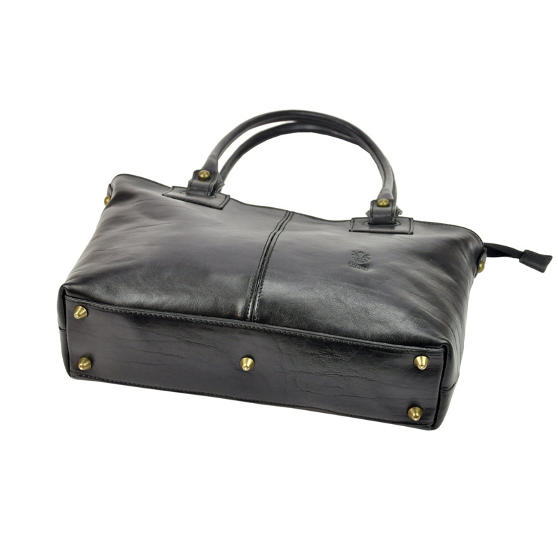 Women's leather shopper bag shoulder bag