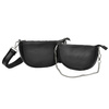 A shapely, roomy women's leather messenger bag