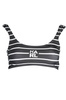 KARL LAGERFELD BEACHWEAR TOP WOMEN&#39;S COSTUME BLACK