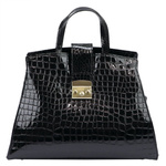 Damen Echtleder Handtasche Luka 20-077 CROCO