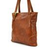 Elegant large leather shopper bag with organizer