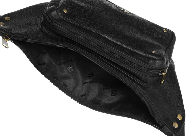 Herren Echtleder Tasche Peterson PTN 1