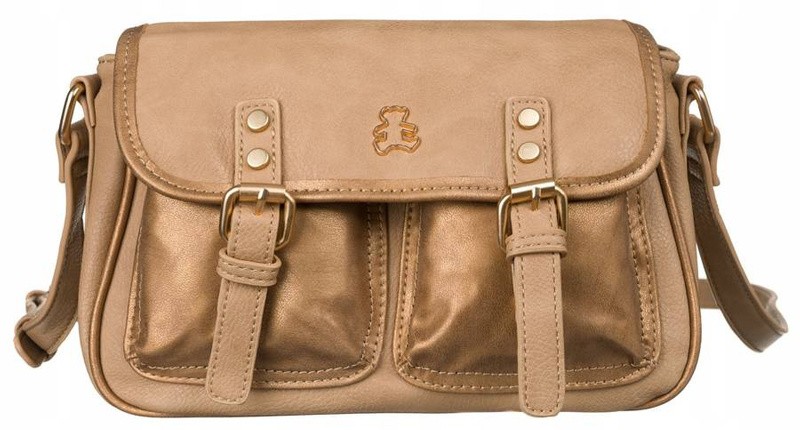 A messenger bag made of ecological leather with a flap - LuluCastagnette