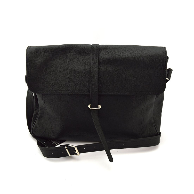 Women's leather messenger bag classic crossbody