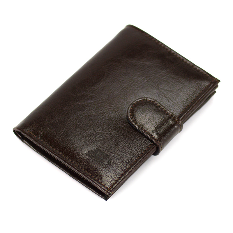 Elegant large men's leather wallet from Elkor