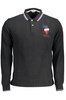 US POLO MEN&#39;S LONG SLEEVED POLO BLACK