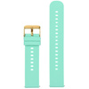 U27 rubber watch strap - mint/gold - 18mm