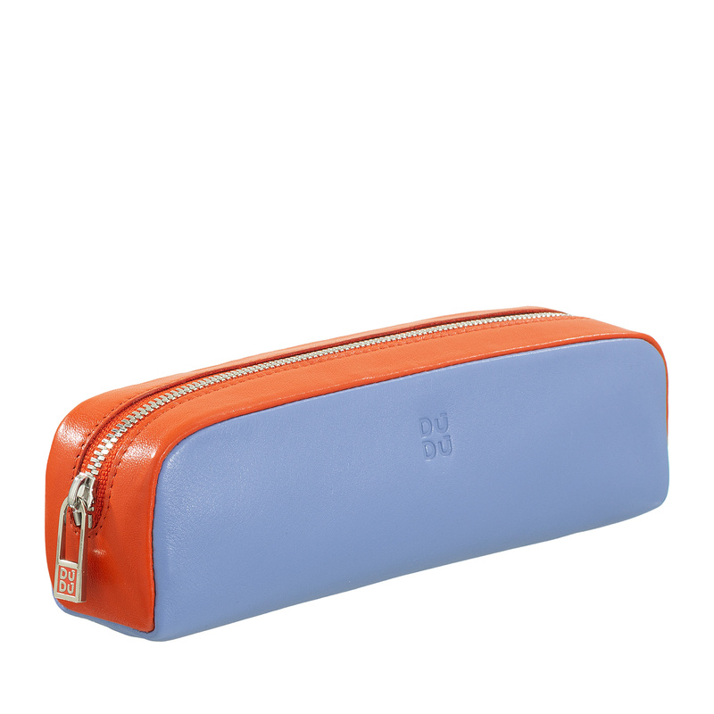 Pen case Colorful Creta by DUDU in Genuine Leather with YKK zip closure. Store your favorite pens that you can always carry with you.