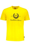 GIAN MARCO VENTURI YELLOW MEN&#39;S SHORT SLEEVED T-SHIRT