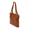 Elegant large leather shopper bag with organizer