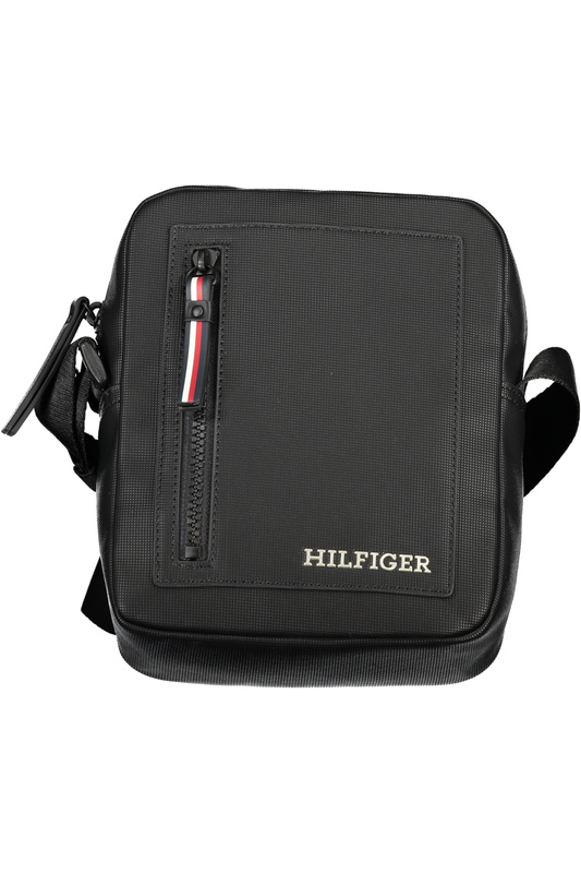 TOMMY HILFIGER MEN&#39;S BLACK SHOULDER BAG