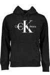 CALVIN KLEIN MEN&#39;S BLACK ZIPLESS SWEATSHIRT