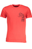 CAVALLI CLASS HERREN-KURZARM-T-SHIRT ROT