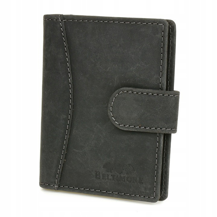 Beltimore leather slim card document case Black G78