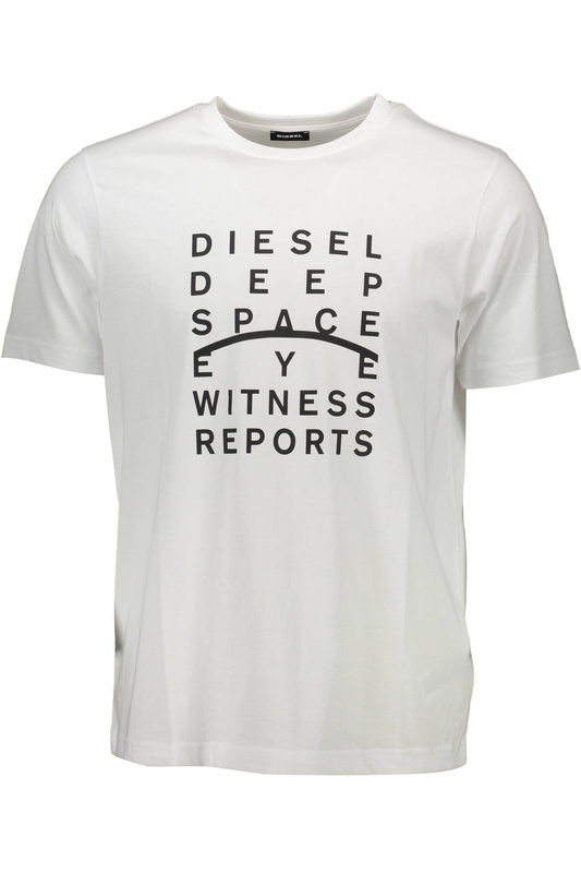 DIESEL MEN&#39;S SHORT SLEEVE T-SHIRT WHITE