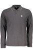 NORTH SAILS MEN&#39;S LONG SLEEVED POLO SHIRT GRAY