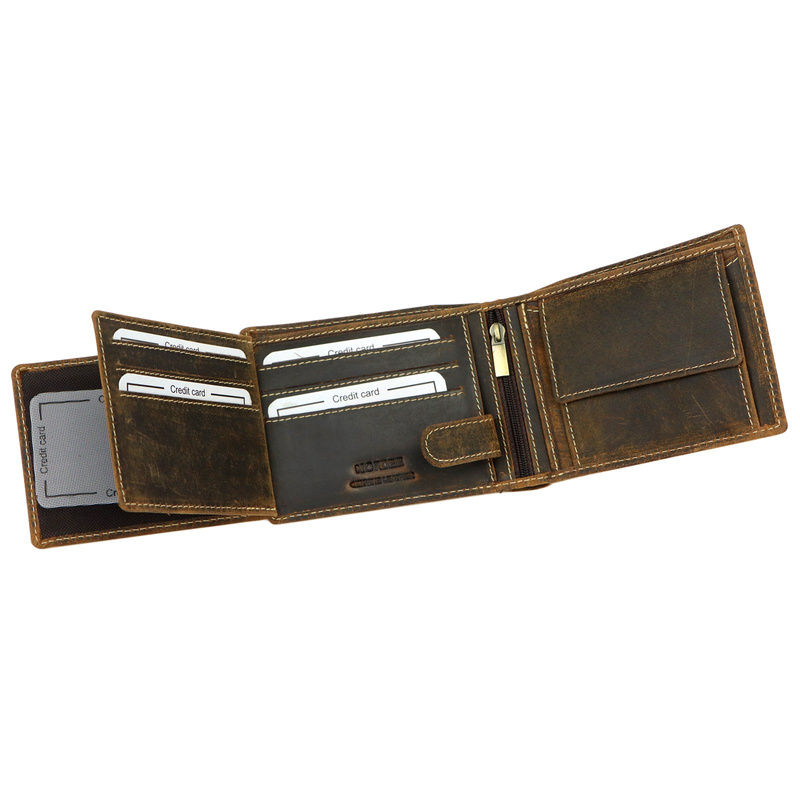 Practical stylish leather men's wallet Nordee