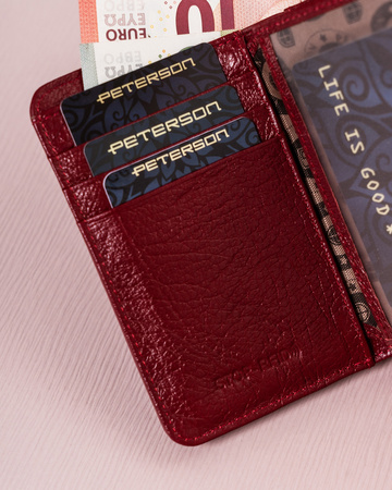 Women's leather portfolio for the latch - Peterson