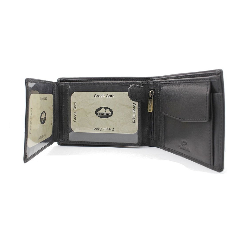 Men's genuine leather wallet EL FORREST 892/A-61 RFID