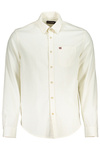 NAPAPIJRI MEN&#39;S WHITE LONG SLEEVE SHIRT