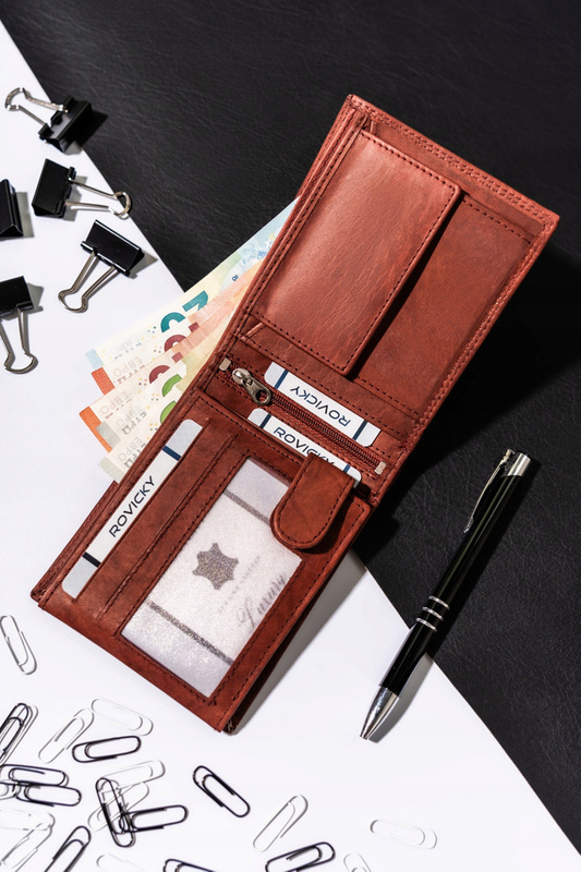 Men's leather foldable wallet by Always Wild