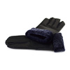 Five-finger leather insulated gloves