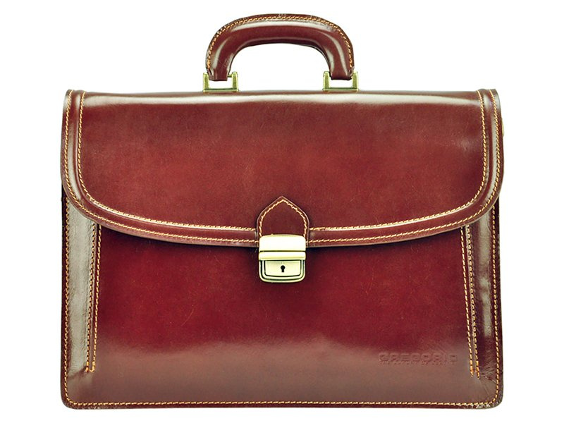 Men's genuine leather briefcase Gregorio 202