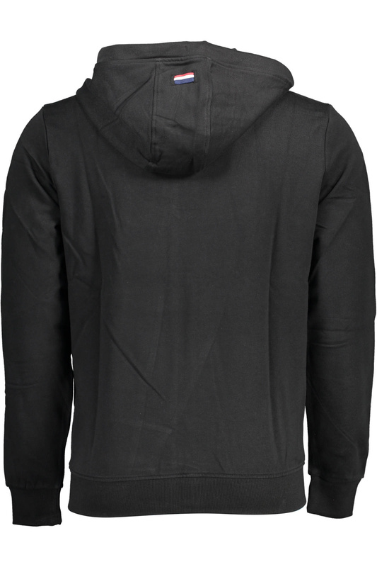 US POLO SWEATSHIRT WITH ZIP BLACK MAN