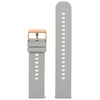 U27 rubber watch strap - light gray/rosegold - 20mm