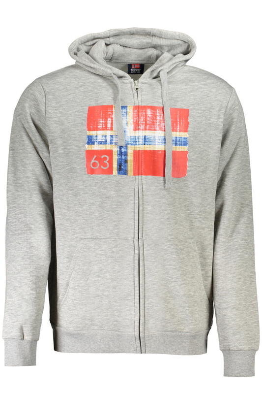 NORWAY 1963 MEN&#39;S ZIP-UP SWEATSHIRT GREY