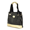 Roomy women's leather shopper shoulder bag