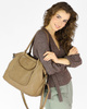 Damen-Shoppertasche aus Leder mit Schulter-Organizer