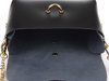 BLACK SMALL ITALIAN LEATHER LADIES EVENING COCKTAIL HANDBAG ON CHAIN P45