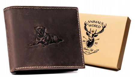 Leather wallet RFID ALWAYS WILD N992-CHM-DOG-2