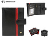 Portfel męski skórzany 22314L-RVTP BLACK+RED