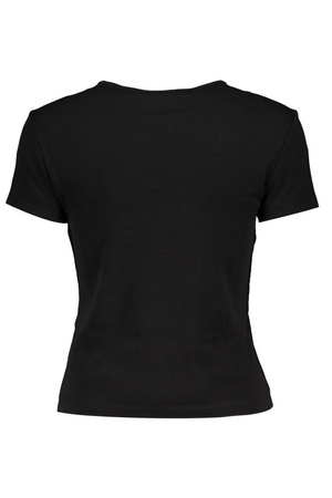 TOMMY HILFIGER BLACK WOMEN'S SHORT SLEEVE T-SHIRT