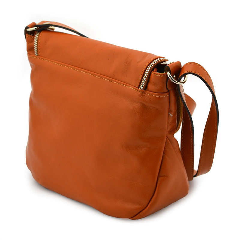 Women's leather messenger bag, roomy over the shoulder