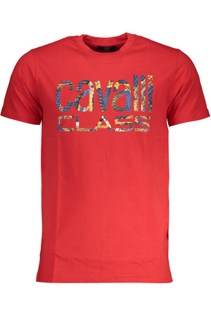 CAVALLI CLASS MEN&#39;S SHORT SLEEVE T-SHIRT RED