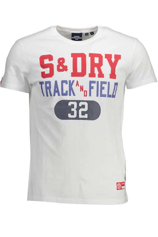 SUPERDRY WHITE MEN&#39;S SHORT SLEEVE T-SHIRT