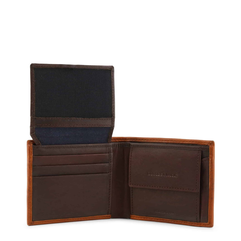 Spacious men's leather wallet, Lumberjack