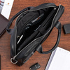 Leder Laptoptasche groß Herren geräumig Premium Beltimore schwarz J13