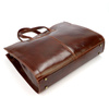 Large Women's Leather Document Bag for Work