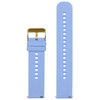 U27 rubber watch strap - light purple/gold - 18mm